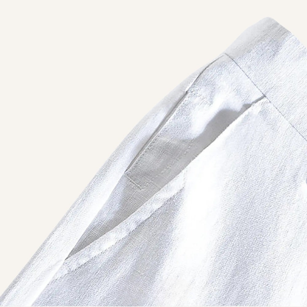 Calça Masculina de Linho Bianco Branca