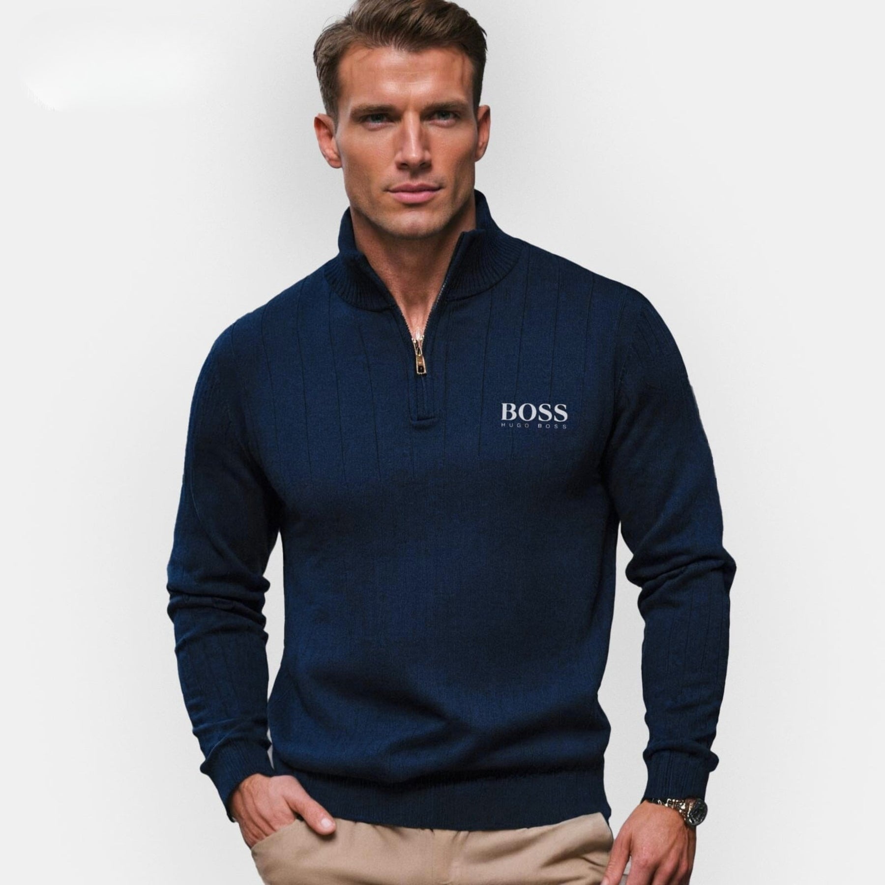 Zip-up sweater (CLEARANCE) + FREE Gift