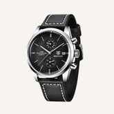 Relógio de Couro Classic Civano preto