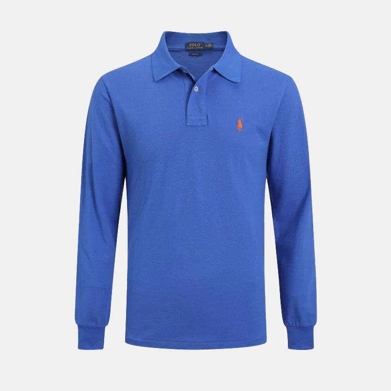 Long-sleeved polo shirt