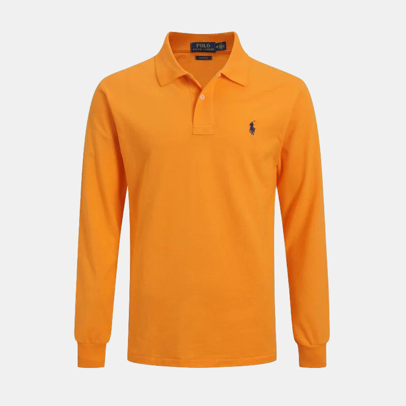 Long-sleeved polo shirt
