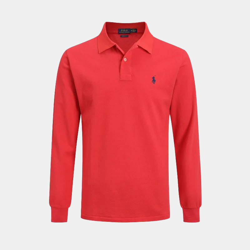 Long-sleeved polo shirt