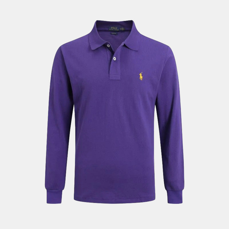Long-sleeved polo shirt