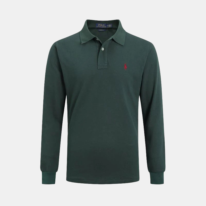 Long-sleeved polo shirt